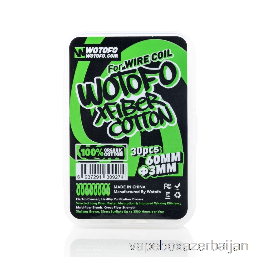 Vape Smoke Wotofo XFIBER Cotton XFIBER Cotton 3mm (30pc)